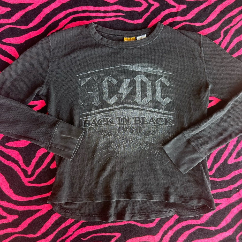 Y2K 2007 AC/DC BACK IN BLACK BAND TEE